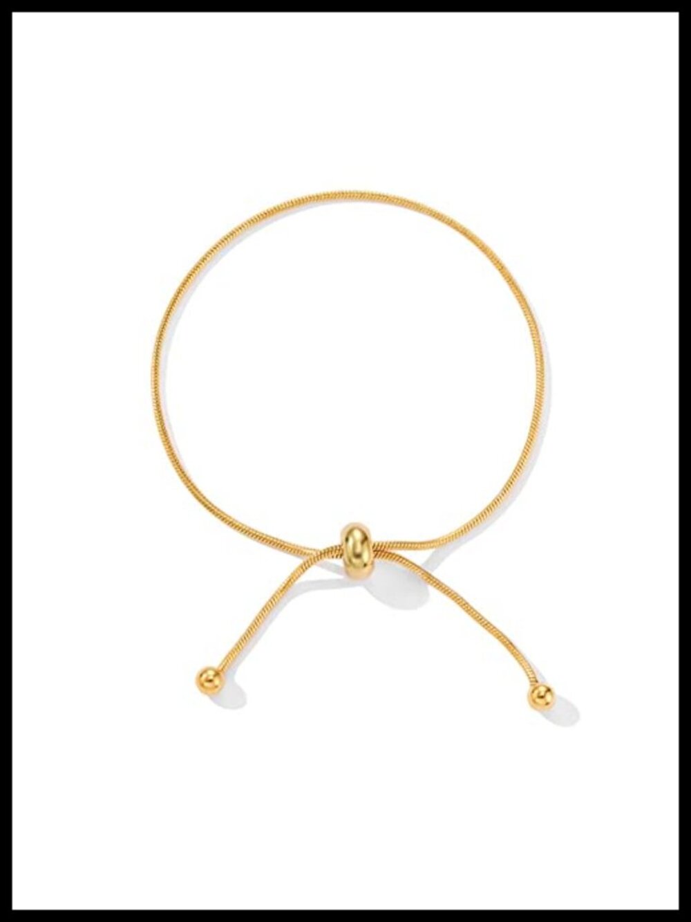 Waterproof Stainless Steel Chain Anklet Adjustable Thin Vintage Fashion Beach